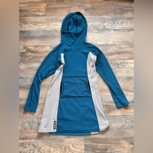 Melanzana Blue and Gray Hooded Sweater